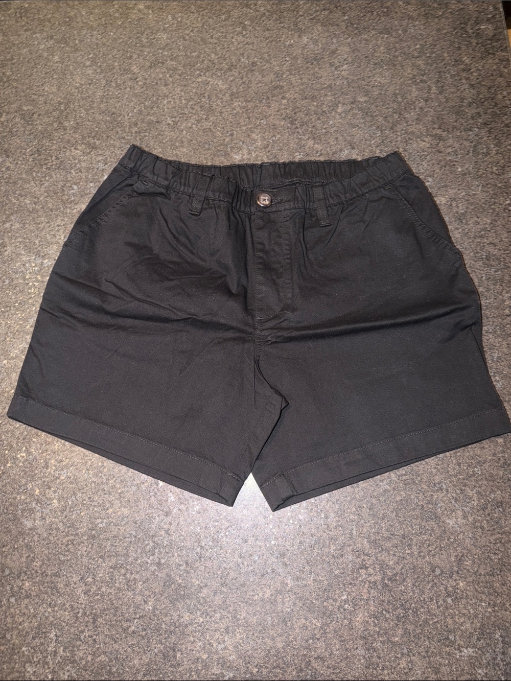 chubbies Black Flat-Front Casual Shorts